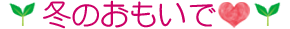 冬のおもいで